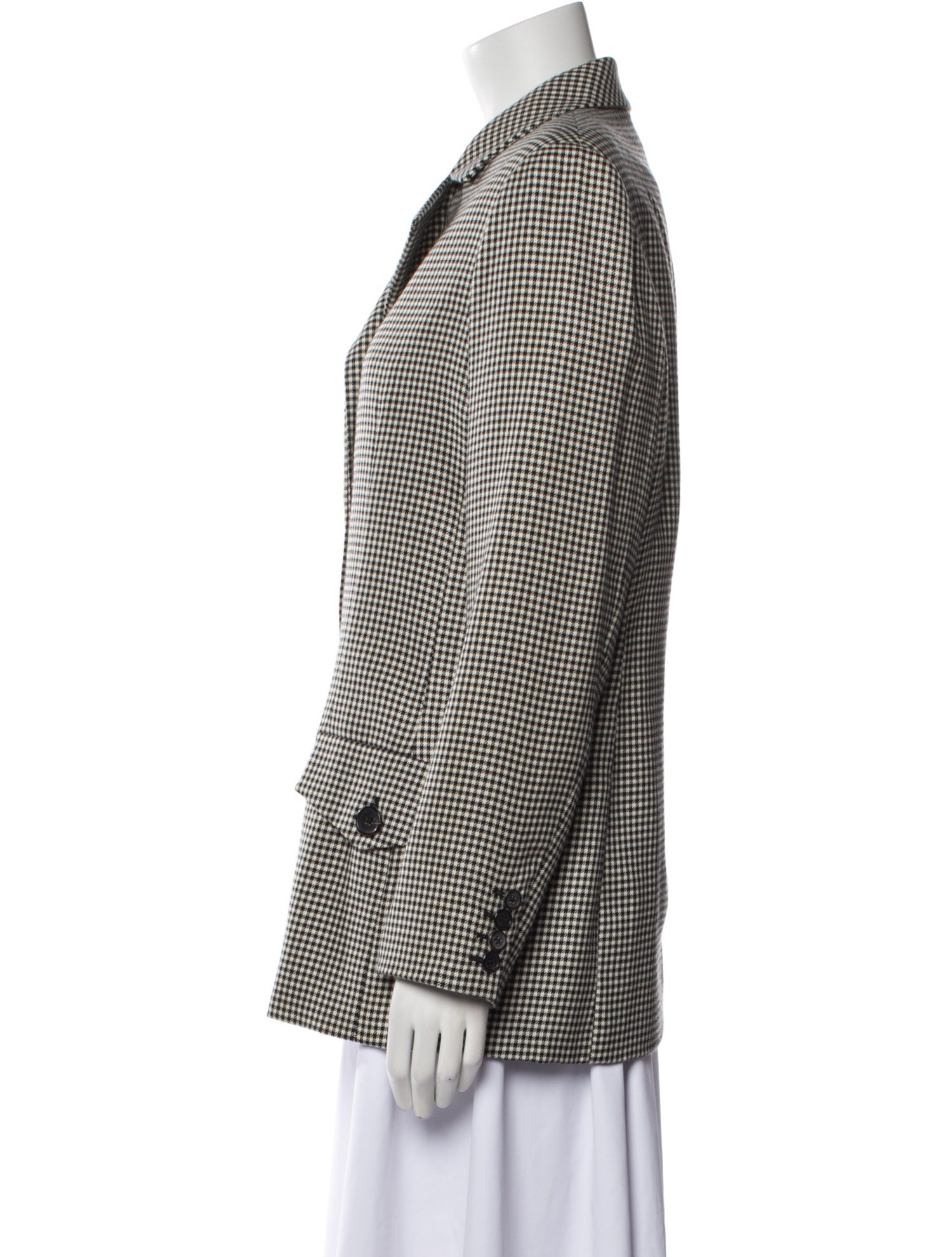 Bill Blass Plaid Print Blazer